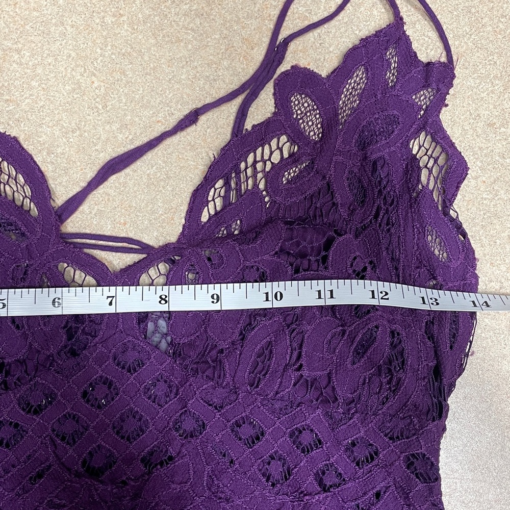 FP One Free People maxi dress plum size M purple burgundy - Picture 11 of 11